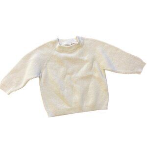 Zara baby size 9-12 month knit sweater in off—white